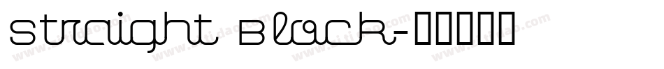 Straight Block字体转换